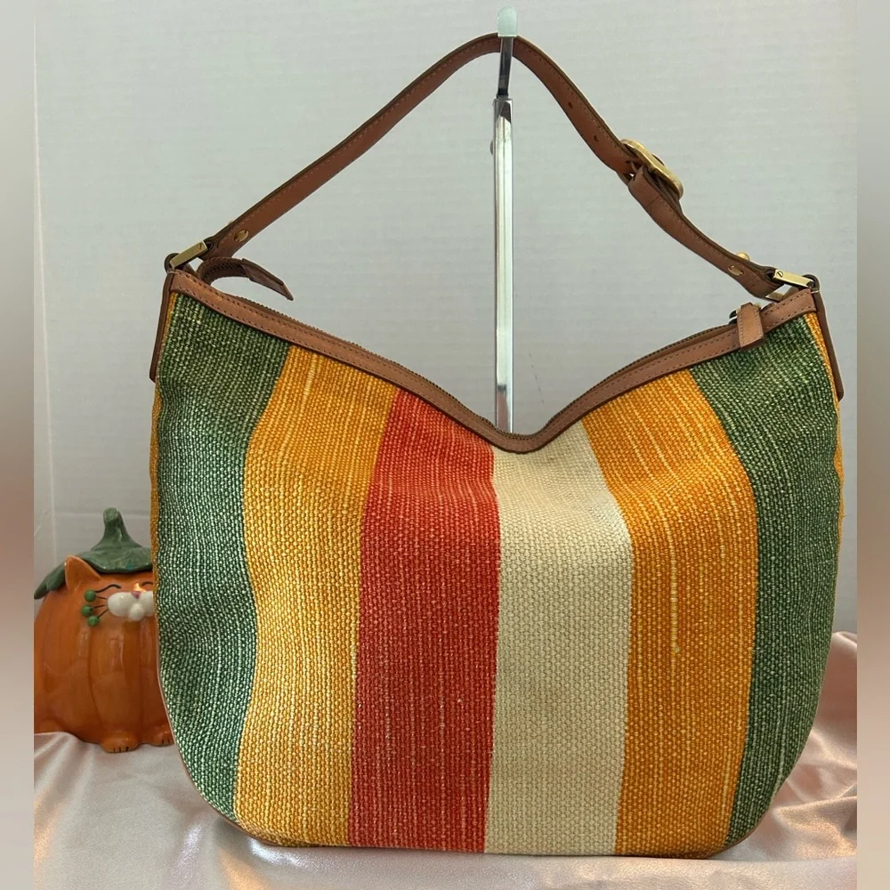 Gucci Blondie Striped Hobo Bag